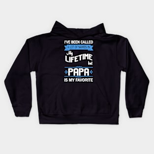 Papa Is My Favorite Kids Hoodie